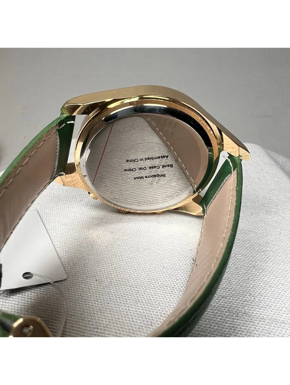 Montres Carlo Men's Quartz Chronograph Green Dial 46mm